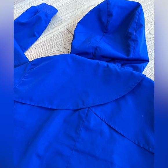 Zara windbreaker bomber spring jacket coat cobalt blue size Small - Picture 6 of 9